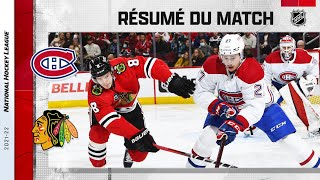 Canadiens vs Blackhawks 130122  Saison 202122 Match 36 [upl. by Nyletak739]