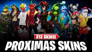 🔥 PROXIMAS 312 SKINS que LLEGARÁN a FORTNITE Próximas skins filtradas que saldrán en la tienda [upl. by Nabois]