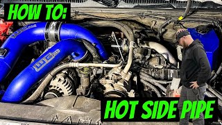 How to Install Wehrli Custom Fab Hot Side Intercooler Pipe 04510 Duramax [upl. by Rora729]