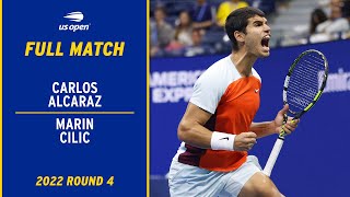 Carlos Alcaraz vs Marin Cilic Full Match  2022 US Open Round 4 [upl. by Roper17]