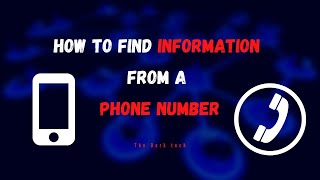 How to find information from A Phone Number  Using Kali Linux  Ethical Hacking [upl. by Mccallion]