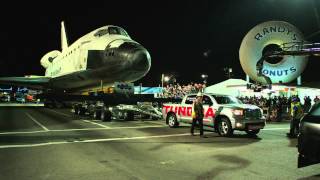 Toyota Tundra tows space shuttle Endeavour [upl. by Anabahs]