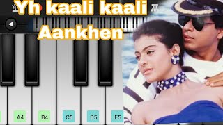 Yh kaali kaali Aankhen।। mobile piano music tutorial ।। track ❤️🔥 [upl. by Annohs]