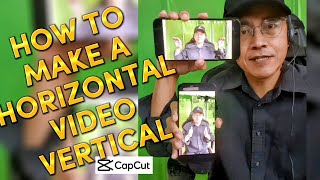 How to Make a Horizontal Video Vertical in Capcut  Edit Tutorial [upl. by Deroo326]