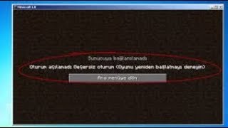 MİNECRAFT SERVER 18 OTURUM AÇILMADI HATASI \u00100000 [upl. by Whitson259]