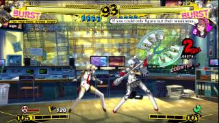 Persona 4 Arena Aigis Vs Labrys [upl. by Ynnod]