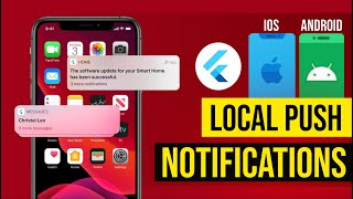 Implement Flutter Local Push Notifications  Local Notification for android and iOS  PackageExplore [upl. by Refinej]