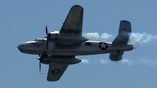 2023 Atlantic City Airshow  North American B25J Mitchell [upl. by Nnayelsel]