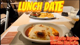 First lunch date in El Corte Ingles Gourmet as a family with our new born son  Family bonding [upl. by Kym]