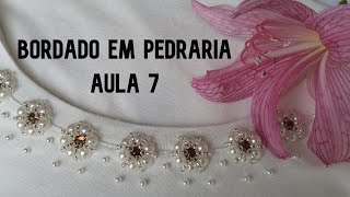 Bordando blusinha BÁSICA com pedraria Aula 7  Lilian Moretto [upl. by Adiam20]