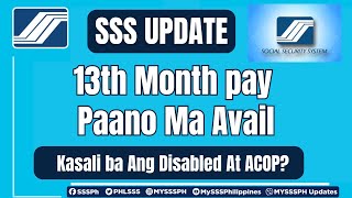 13th Month Pension Pay Sa SSS Paano Ma Avail [upl. by Lonee]