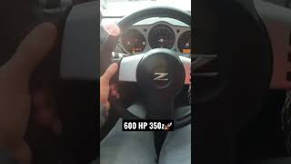 600 HP 350z CRAZY ACCELERATION🚀 350z boost cars jdm turbo350z [upl. by Navlys]