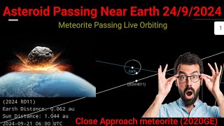 Asteroid coming 24 September Near Earth Object Asteroid live orbiting Asteroid passing near earth [upl. by Albrecht]