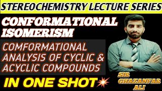 🔴Conformational IsomerismRotamersConformational analysis of cyclic and acyclic compoundsButane [upl. by Ailaham]