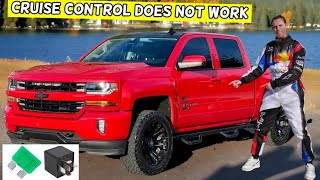 CHEVROLET SILVERADO WHY CRUISE CONTROL DOES NOT WORK 2014 2015 2016 2017 2018 2019 [upl. by Nylorahs640]