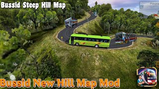 Bussid New Steep Hill Map Mod bussid [upl. by Corissa]