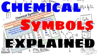 Chemical Symbols  Explained [upl. by Wylen216]