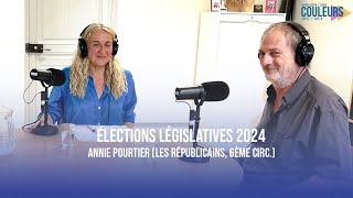 Élections Législatives 2024  Annie Pourtier Les Républicains 6ème circ [upl. by Oivatco]