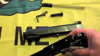 Basic Firearms Disassembly 3 M1911 semiautomatic pistol [upl. by Dde]