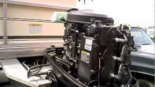 Suntracker Pontoon 50 Hp Mercury Running Shifting and Pumping Water [upl. by Kermit224]