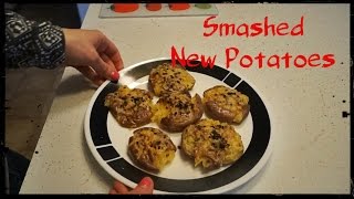 Easy Smashed Potatoes  Oven Baked amp Crispy [upl. by Jillayne59]