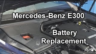 MercedesBenz E300E320E350E400E550 20052019  New Battery Install [upl. by Montanez784]