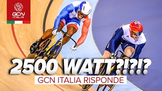 Qual è la potenza massima di un velocista su pista  GCN Italia Risponde [upl. by Encratia]