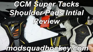 CCM Super Tacks vs Ultra Tacks Shoulder Pad Comparison amp Initial Review [upl. by Lynne]