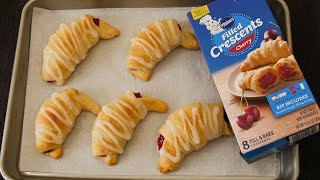 How to make Pillsbury Cherry Filled Crescents [upl. by Aibonez]