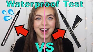 Best Drugstore Waterproof Eyeliner Maybelline Hyper Easy Eyeliner VS LOreal Flash Cat Eye Eyeliner [upl. by Richma]