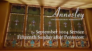 1st September 2024 Service  Fifteenth Sunday After Pentecost [upl. by Onra191]