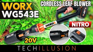 🔥LIGHT BUT STRONG🧐 The LIGHTEST 20V cordless leaf blower from WORX😱  Nitro WG543E Power Share [upl. by Ahcarb247]