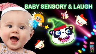 Sensory Video to Make Babies Laugh  Goofy Panda amp Beebee  Christmas Special  Neroni Kids [upl. by Emalia977]