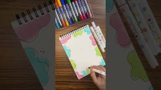 Easy title page creative art drawing ytshorts viralvideo [upl. by Violette818]