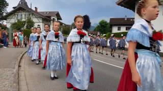 Festzug der 67 Garmischer Festwoche in GarmischPartenkirchen [upl. by Kerrison664]