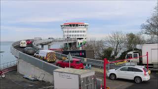 WightWatching  Wightlink Ferry Victoria Of Wight Loading At Fishbourne Terminal  Isle Of Wight [upl. by Ydrah]