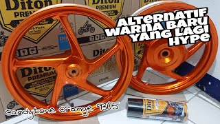 Repaint velg ala warna KingSpeed amp Xmode  Diton premium candytone orange 9305 [upl. by Yekcin]