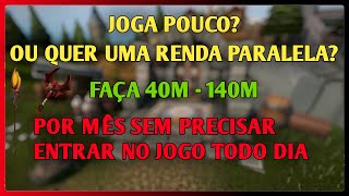 Runescape  Como fazer dinheiro sem precisar ficar no jogo de 40M  143M por mês [upl. by Gorey225]