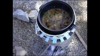 Rocket stove en vermex vermiculite expansee [upl. by Razatlab]