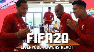 Liverpool players react to their FIFA 20 ratings  Van Dijk with Salah Mane Firmino and more [upl. by Onra]