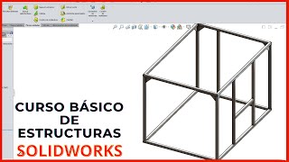 ✅ ¿Cómo se hace una estructura metálica en solidworks [upl. by Olocin]