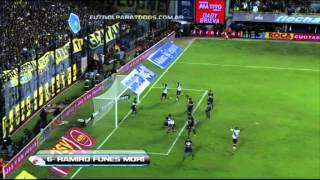 Gol de Funes Mori Boca 1 vs River 2 Fecha 10 Torneo Final 2014 FPT [upl. by Jud875]