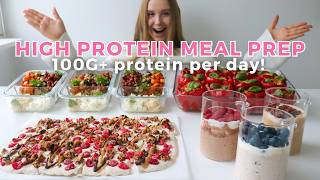 Healthy amp High protein Meal Prep  100G Protein Per Day [upl. by Lawtun]