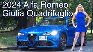 2024 Alfa Romeo Giulia Quadrifoglio review  Going goinggone [upl. by Phelps]