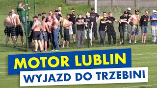 Kibice Motoru Lublin na wyjeździe do Trzebini 28 kwietnia 2018 [upl. by Jacqui]