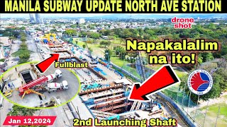 METRO MANILA SUBWAY UPDATE NORTH AVE STATIONJan 132024build3xbuild better more [upl. by Adel394]