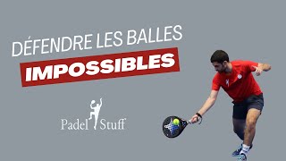 Comment défendre les balles impossibles au padel [upl. by Anahsahs]