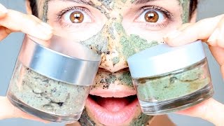 Mascarillas verdes caseras AntiACNÉ y AntiARRUGAS  DIY Green Face Masks DETOX and ANTIAGING [upl. by Enitsirk]