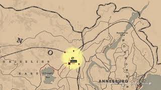 Red Dead Online Tesoro de OCreaghs Run  OCreaghs Run Treasure Map Location [upl. by Gonroff408]