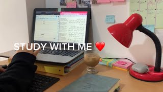 STUDY WITH ME  quick study with me for unmotivated people ❤️ rainy day 🌨️  20 minutes [upl. by Benny]